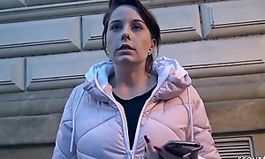 GERMAN SCOUT - HUGE NATURAL Titties TEEN FUCK FOR CASH AT REAL PICKUP CASTING