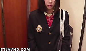 Hot Rin Aoki gargles hard-on and swallows fountains - JAV XXX!