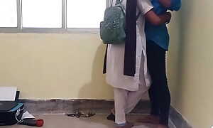 Cram girl left as a dog near at hand room by trainer