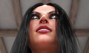 Captured by Stepsister - 3D Metal Servitude Latex Fetish