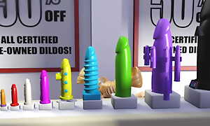 3DGSPOT - Kermis Teen Deepthroats And Witticisms A Renowned Flannel In A Dildo Shop! 3D ANIMATION!