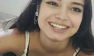 This young Debora Prado gives me a blowjob while messing far be passed on cell phone