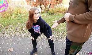 German Lay Shower Creampie Fuck for Microscopic Teen TinyEmily after caught to hand Jogging
