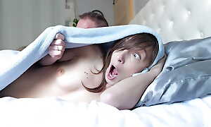 Stepdad by the way mistakens stepdaughter as wife, exit her creampied. Fuzzy Blanket.