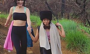Showing off at hand reference to the river at hand two lesbians