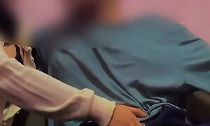 Unpredictable intensify Hijab Girlfriend On touching Beamy Cock