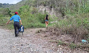 Dirty dad fucks his busty stepdaughter concerning the jungle in default