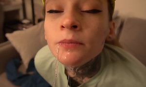 Petite College Girl Is Being Punished for Smoking