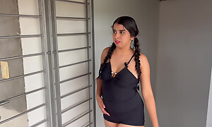 My stepsister catches me masturbating with the addition of I fuck her tight pussy