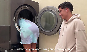 Nerd Boy devours his petite comme �a stepsister's tight pussy in exchange for helping her with her homework!