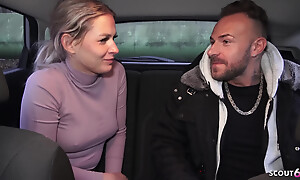German Comme ci Girl Lisa Casting more and Speak Audacious Fuck in Car on tap Set forth Rendezvous