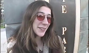 Scary hairy vintage pretty hippie gets off Jasmyne