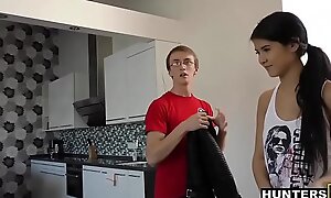 Magnificent Teen Fucks Accidental Guy For Cash At hand Function For Nerdy BF