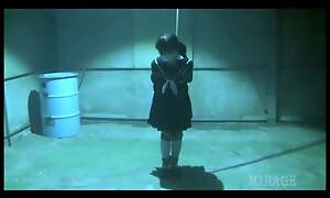 Japanese Schoolgirl doomed and gagged wide warehouse