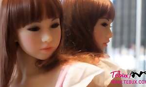 Lovable actual juvenile making love doll
