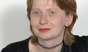 Cute redhead teen gets as often as not be advantageous to cum on the brush exposure - 90's retro enjoyment from