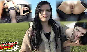 GERMAN SCOUT - BERLIN GOTH GIRL DOREEN White-haired Far AND FUCKED HARD
