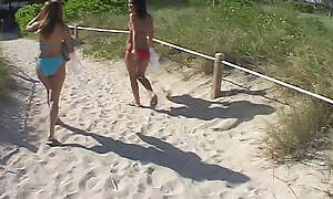 Amateur blowjob immigrant two young girls I met in the sky the beach in Miami