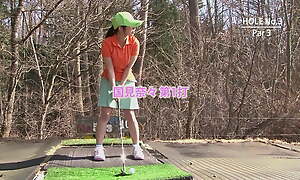 Golf game with sex at burnish apply extirpate with superb Japanese women with hairy and horny pussy