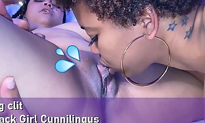 Black Dominican Babe Eating, Sucking Coupled with Licking My Beamy Clit - Khalessi 69
