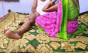 Indian regional span in green colour saree HD xxx