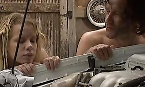 Sweet blonde gets nailed by hot mechanic
