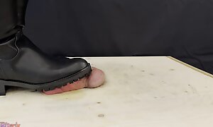 Hard Bootjob in Hunter Boots with TamyStarly - Ballbusting, CBT, Trampling, Femdom, Feet, Shoes, Stomping, Cockboard