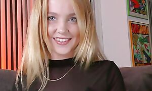 POV anal teen talks dirty while assdrilled to oiled butthole