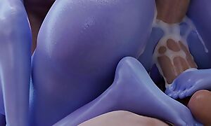 Widowmaker (Overwatch) - Blue Babe with Big Dicks - 3d hentai, anime, 3d porn comics, lovemaking animation, rule 34, 60 fps