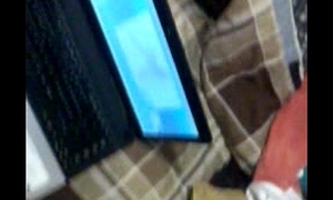 Webcam. Chico haciendo un poco de cybersex