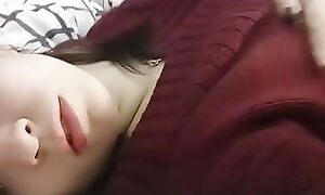 Heyday homemade striptease with fortunate objurgation and orgasm