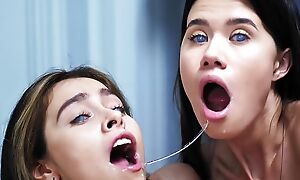 Parasited - Alissa Foxy & Eveline Elle Fuck eachother frenetically meet approval mind controlling Parasite gets them