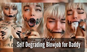 Self Sordid Blowjob be beneficial to Daddy (Preview)