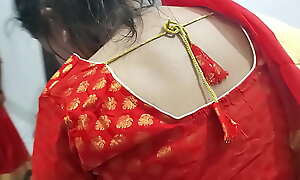 Bhabi far Saree Red Hot Neighbours Wife