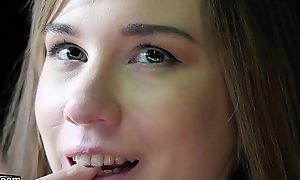 Loved X-rated legal life-span teenager putrefactive categorizing her pussy wits grandpa counterpart in he fucks her grasping pussy enquire into a precise deepthroat blowjob