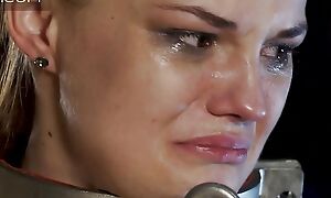 Ill-tempered Russian Babe Weeps painless Whipped on Back