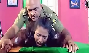 Army officer is forcing a lady to hard sex just about his cabinet