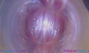 Melissa put camera unfathomable cavity median on touching her soiled the money pussy (Full HD pussy cam, endoscope)