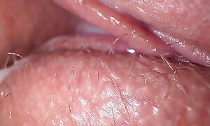 Extremely closeup sex in the matter of friend's fiance, tight creamy leman and cum on pussy