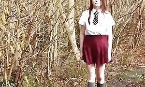 British 18 Year Old In Uniform Pissing In The Woods
