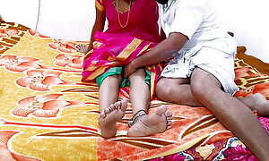 Desi Village Team of two Homemade relating to pink saree Flea-bitten Condom Hard Fuking