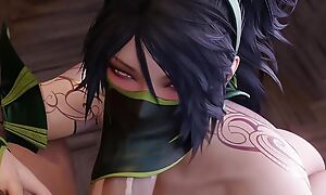 3D Compilation: League of Legends Akali Blowjob Lux Irelia DickRide Caitly Fucked From Behind Hentai