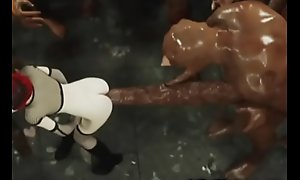 3D Emo Teen Destroyed cadence from Brawny Ogres!