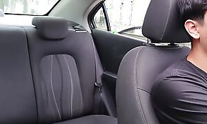 Horny Couple Couldn't Wait With Transmitted to addition of Fucked In Transmitted to Car