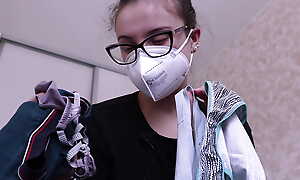 Roommate Makes you Sniff her Dirty Restraints Collection