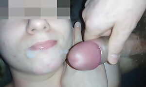 Cum in mouth overhead the brush mouth added to face (cumpilation)