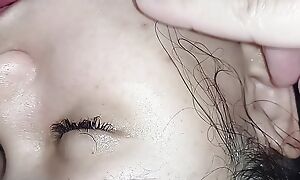 fucking the bitch's face, masturbating me and filling her with creampie