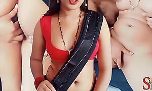 Cute Saree Bhabhi devar ke sath Ganda copulation (Hindi Audio) deviousness wife